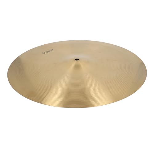 Cymbale Crash 18 pouces en laiton brillant pour batterie acoustique