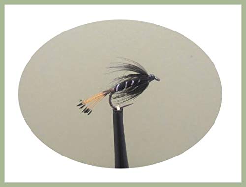 Barbless Black Pennell Wet Trout Fly,6 Pack Choice, Fishing Flies (10)