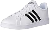 Weiches Fußbett adidas Herren Cloudfoam Advantage Sneaker, Grau (Ftwwht/cblack/ftwwht), 40 2/3 EU