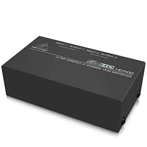 Behringer MicroHD HD400 Ultra-Compact 2-Channel Hum Destroyer - Thumbnail 2