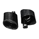 ASFDSG Türinnenverkleidung Türgriff Auto-Hinterauspuffrohr-Endrohr-Edelstahl-Schalldämpferspitzen Für A6 A7 A5 A4 A3 RS3 RS4 RS5 RS6 RS7 Türgriff Innentür(Style A Black)