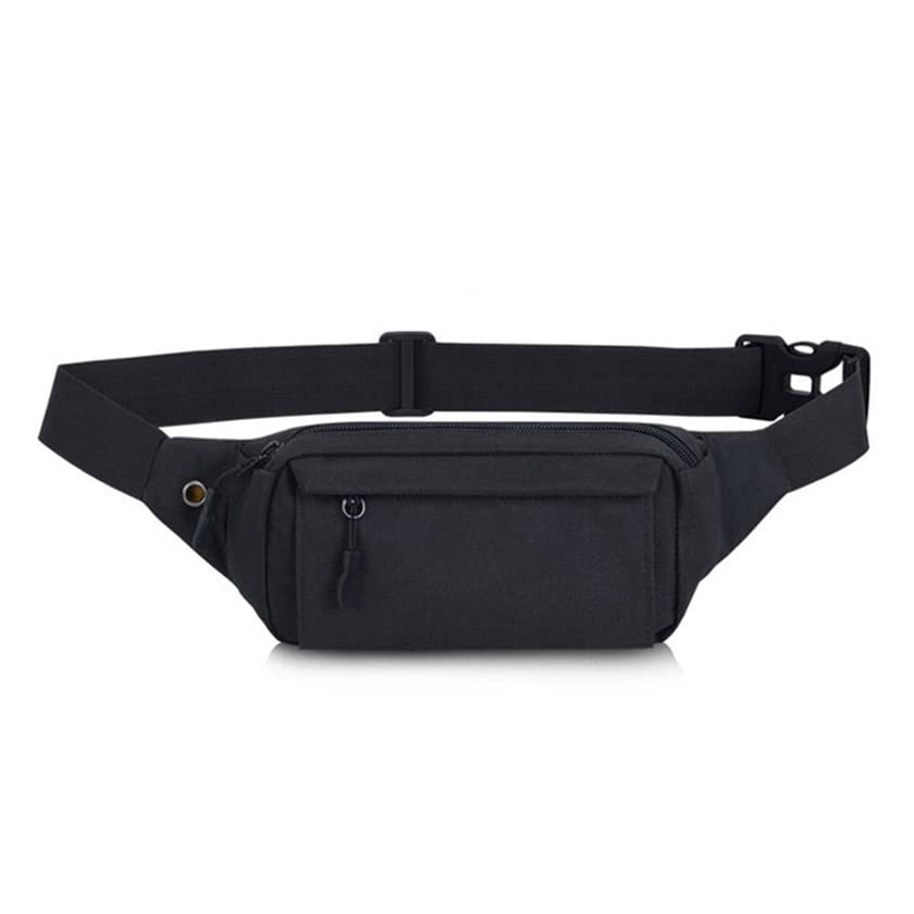 Torba na talię torba na talię mały pasek do biegania torba na pas biodrowy mini torby crossbody dla kobiet torba podróżna na zewnątrz, Czarny, Jeden rozmiar