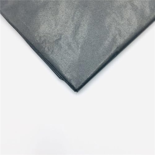 薄葉紙 薄紙 50x66cm 10枚 包装紙 梱包 紙 緩衝材 ラッピングペーパー (黒)の商品画像（Amazon）