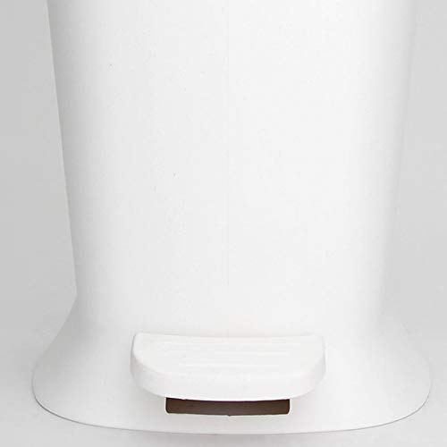 Lixeira com Pedal Square, 5L, Branco, Coza
