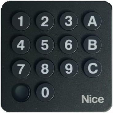 Volet Tech Clavier à Codes Radio Nice EDSWG - Digicode sans Fil Numérique 433,92 MHz Rolling Code - pour Motorisations Nice FLO-R
