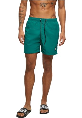 Urban Classics Block Swim Shorts, Pantaloncini da Bagno, Uomo, Green, 3XL