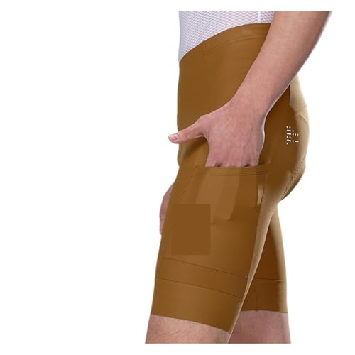 Calzas Cortas para Ciclismo con Bolsillo Marrón S-EU miniatura 1
