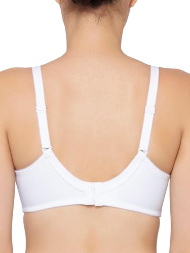 Image of Triumph Delicate Doreen Non Wired Non Padded Big Cup Bra Wireless Full Coverage Lace Everyday Women Bra Retro Support Wide Straps High Center Bridge Lingerie Pack of 1