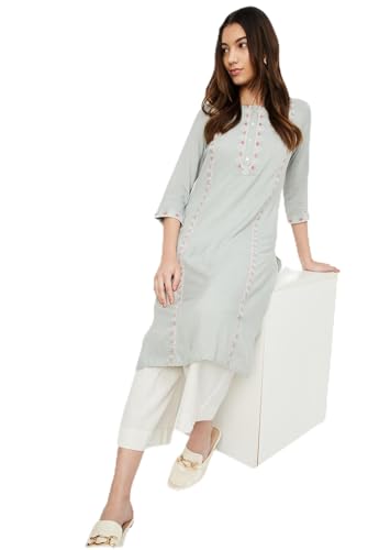 Image of Max Women's Rayon Regular Fit Kurta