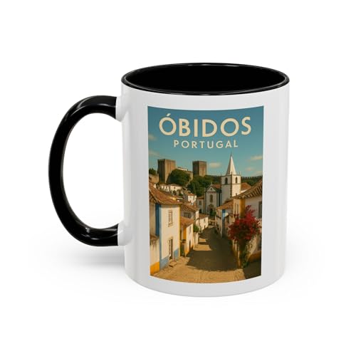 Taza de viaje Toy Fan TV Óbidos Portugal 11oz miniatura 2
