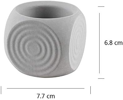 nicole Flower Pot Silicone Mold Concrete Planter Mould Handmade Cube Cement Mould