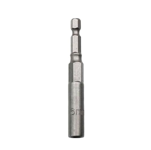 Image of 6-19mm Quick-Change 1/4 inch Hex Shank Metric Deep Socket Screwdriver Impact Nut Setter Extractor Remover Driver Drill Bit, 80mm Length, for Electric Manual Impact Screwdriver (1, 6mm)