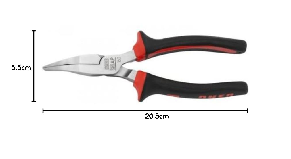 USAG 131 AP - Pinza a becchi piatti lunghissimi piegati a 45° 131060