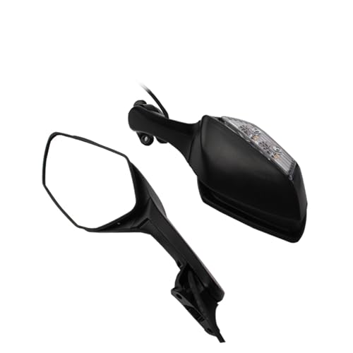 Espejos retrovisores moto para Kawasaki Ninja con lámpara y accesorios de motocicleta