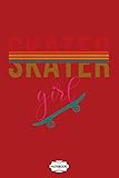  Retro Vintage Skater Girl Skateboarder Skateboarding 80s Notebook: Planner, Lined College Ruled Paper, Diary, Matte Finish Cover, Journal, 6x9 120 Pages