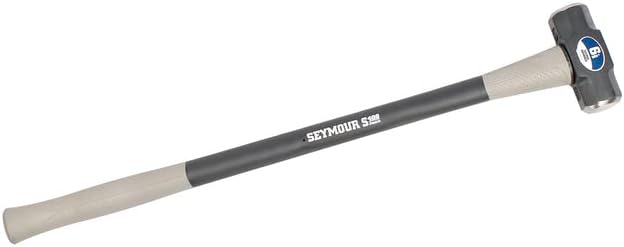 Seymour 41825 6 lb Sledge Hammer - Fiberglass with Cushion Grip & Overstrike Protection 36" Handle