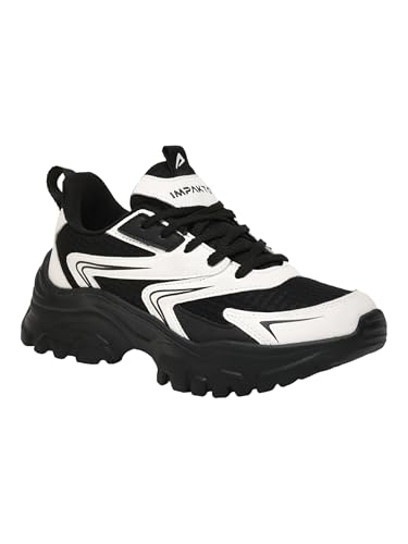 Impakto Urban Stompers Trendy Casual Lightweight for Every Occasion Sneakers for Women Black