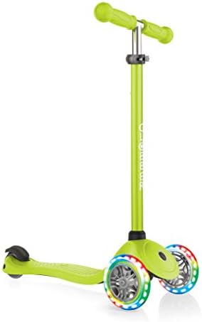 Globber Primo Scooter with Light Up Wheels - Lime Green