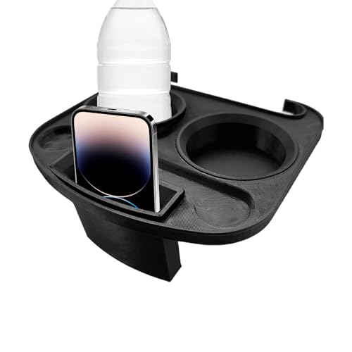 Soporte para tazas para silla reclinable, organizador lateral de silla reclinable, bandeja de aperitivos, accesorio organizador de tumbona sin taladrar para camping, jardín, fiestas, playa
