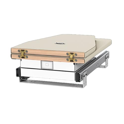 Tabla de planchar giratoria montada en cajón con superficie resistente al calor para un planchado sin esfuerzo