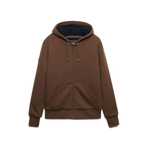 Sweatshirt à capuche zippée doublé en borg Superdry - vue 5