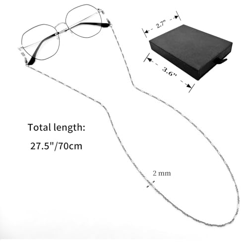 Image of Eyeglass Chain for Women Stylish,Stainless Steel Glasses Strap for Men Women,Eye Glasses Holders Around Neck