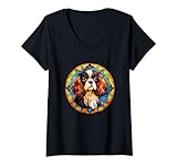 Motif chien en vitrail, un véritable chef-d'œuvre d'art et de dévotion au meilleur ami de l'homme. Ce magnifique panneau de vitrail est un superbe hommage aux fidèles compagnons qui remplissent notre vie de joie et d'amour.