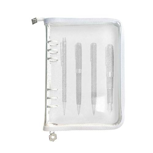Cubierta de archivador para evitar hojas caídas y humedad protector con cremallera de PVC transparente