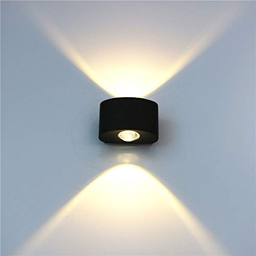 Applique murale pour sécuriser un porche sombre avec éclairage LED 2W blanc chaud douillet