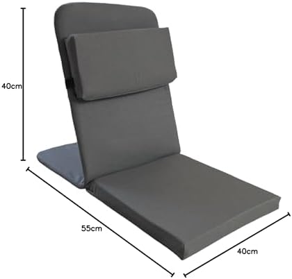 Resim Backjack XL Meditasyon Sandalyesi, Yastıklı, 55x40x40 cm, Fermuarlı Kılıf (Antrasit) 