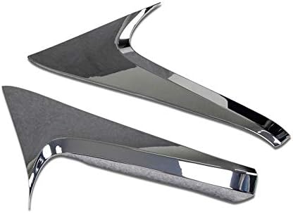 Rqing for Toyota RAV4 2019 2020 2021 2022 2023 Rear Spoiler Wing Side Beveled Window Cover Trims (Chrome)