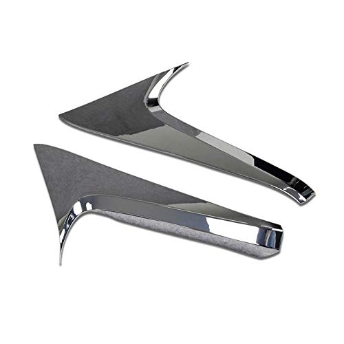 Rqing For Toyota Rav4 2019 2020 2021 2022 2023 Rear Spoiler Wing Side Beveled Window Cover Trims (Chrome) #TOP1