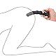 Analplug mit Stoss Silikon Analdildo Buttplug Thread Analkugeln mit Schmaler, Ausgestellter Basis Sexspielzeug für Erwachsene für Männer Frauen Roluck (S)