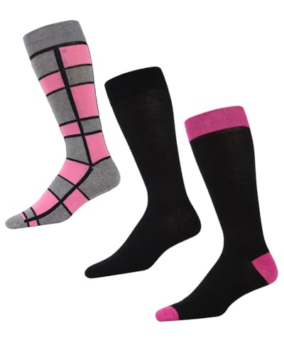 MeMoi Colorvron Cotton Blend Crew Sock 3 Pack3