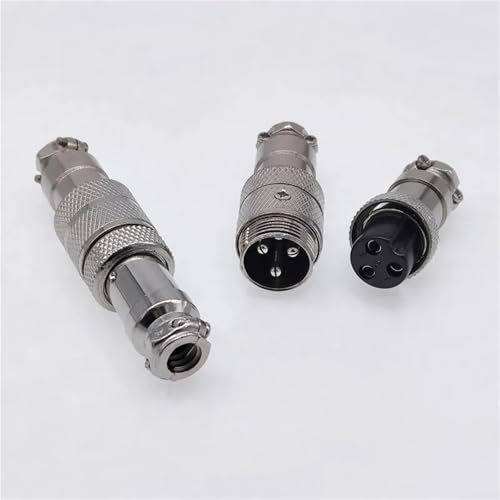 Conector circular GX16 macho de 3 pines y 16mm modelo RS765 L73 7