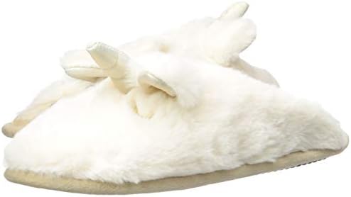 Dearfoams Women's Fluffly Critter Scuff Slipper, Latte, Small Standard US Width US | Image 6