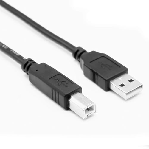Image of 10Feet USB-A to USB-B 2.0 Cable Cord for Focusrite Scarlett Solo 18i8 2i4 2i2 6i6 MK2 Audio Interface, Printer or External Hard Drive & More Black