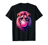 Pink Lion Blowing Bubble Gum T-Shirt