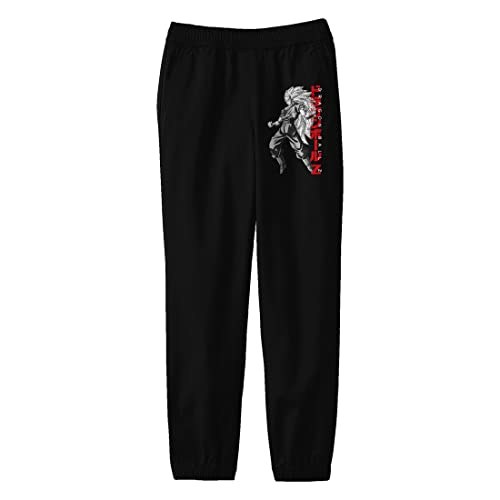 Bioworld Dragonball Z Monochromatic Color Goku Youth Black Graphic Sweatpants