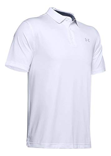Under Armour Men's UA White Playoff Feeder Heather Polo