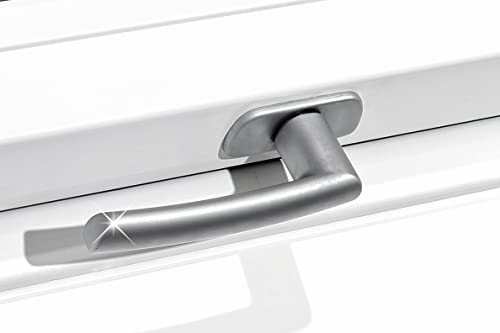 Original Roto Fenstergriff | Fenster Griff für Dachfenster der Baureihe R6 und R8 Kunststoff | Farbe Silber