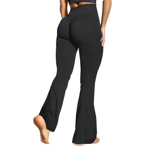 Pantalon Deporte Campana Mujer Cintura Alta Mallas Deporte Talla Grande Leggings Bootcut Transpirable Push Up Pantalones Acampanados Jogging Control De Barriga Pantalon Chandal Gimnasio Running