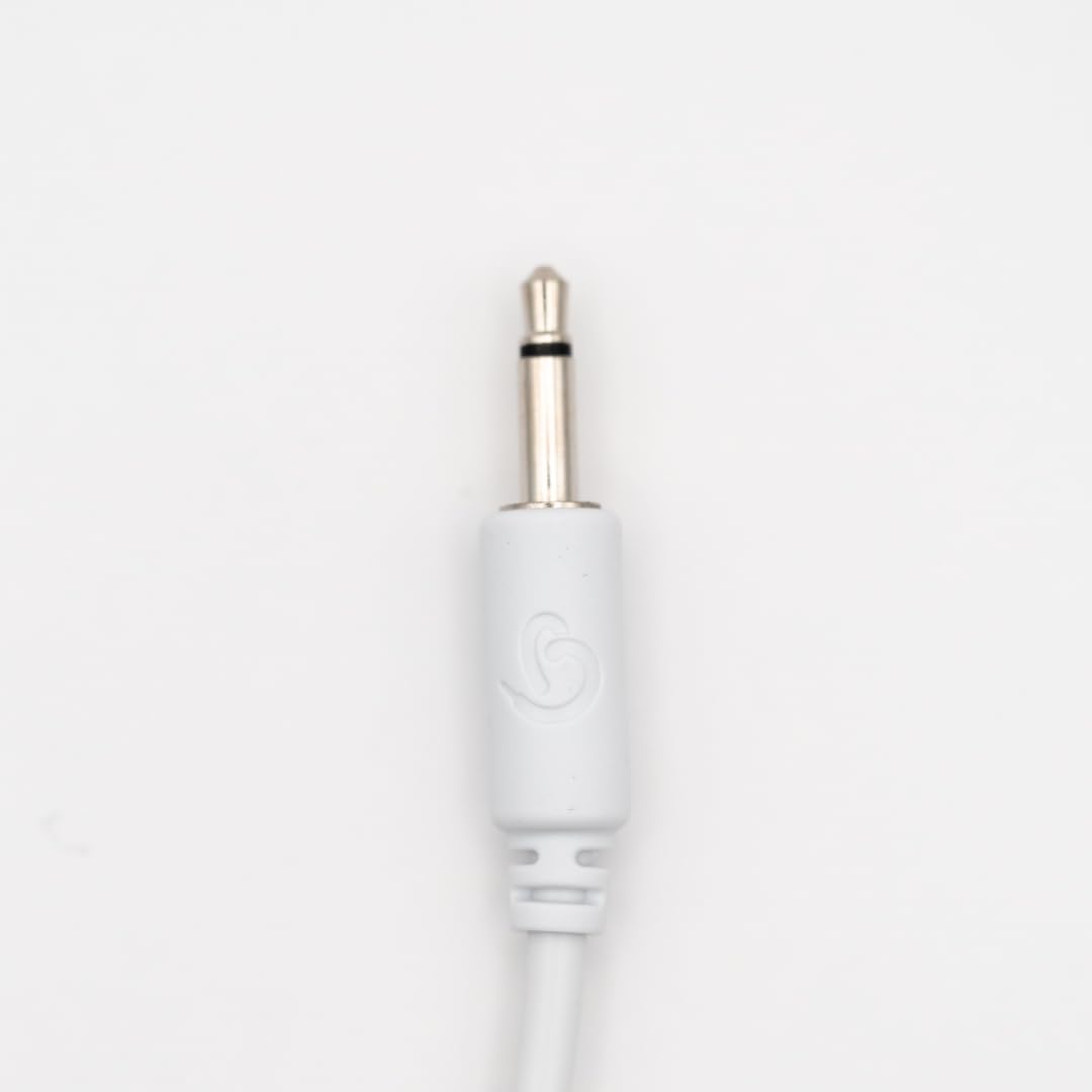 15 Eurorack Patchkabel 9cm - TS 3,5mm Mono - Einzeln Getestet - Weiß