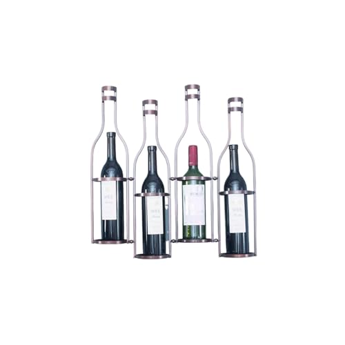 Soporte para botellas de vino metálico 50.5x10x53 cm