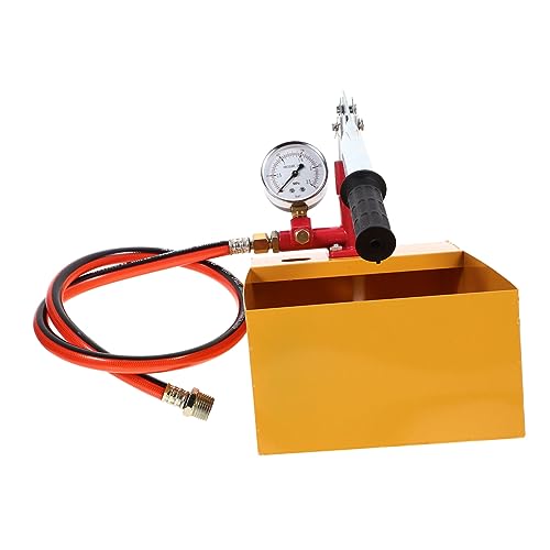 HOMOBABE Bomba Manual De Prueba De Presión 25 Kg De Aluminio, Comprobador Hidrostático Para Tuberías, Compatible Agua y Aceite Hidráulico, Herramienta Para Pruebas De Presión Industria y Construcción