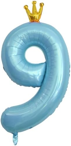 ASTARON Number 3 Balloon 40 Inch Number Balloons for Birthday Party Decorations Cream Brown 3rd Birthday Balloons with Crown for Girls Birthday Decor Anniversary Decorations