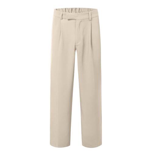 Pantalones casuales de pierna recta de algodón chinos cómodos de moda 4