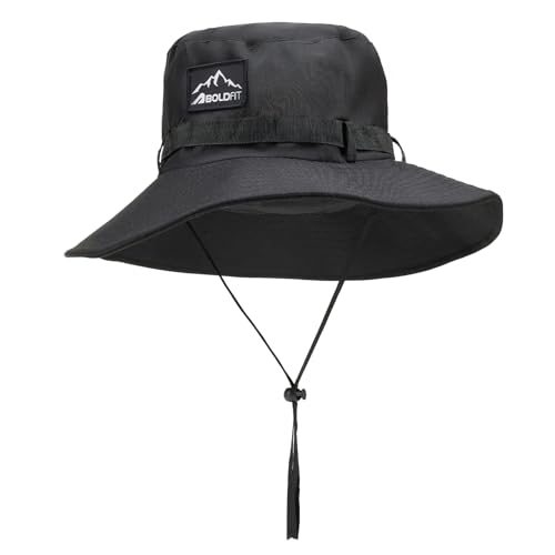 Boldfit UPF 50+ Sun Hats for Men - Wide Brim Summer Cap with UV P...