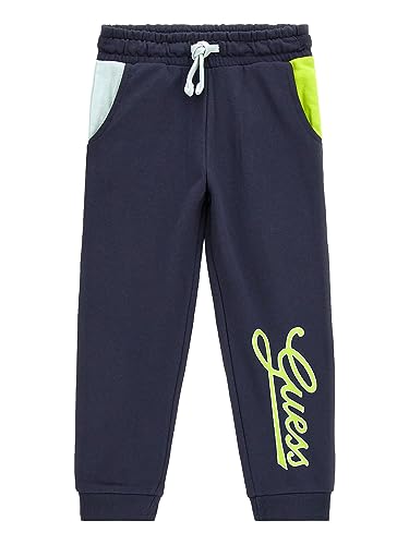 Pantalon de sport GUESS garçons jogging noir en coton ado