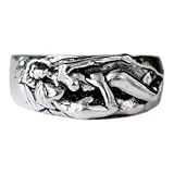 925 Sterling Silver Kama Sutra Pose Sexy Ring Beauty Skull Ring Abstract Lovers Jewelry Love Men's Women's Rings